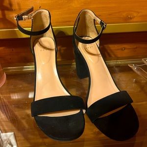 Target A New Day Black Block Heel Sandals